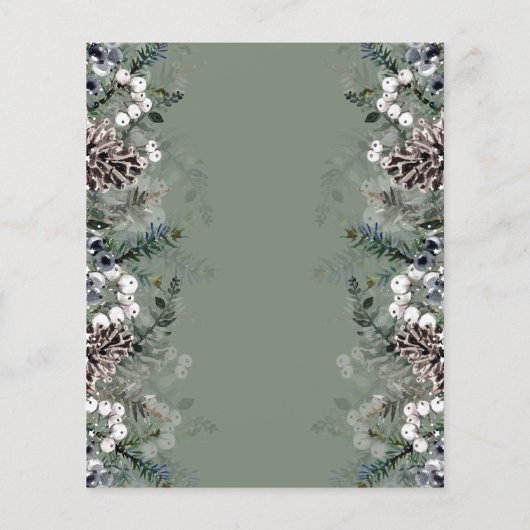 Winter Baby Dusche Babyname Race (Rückseite)