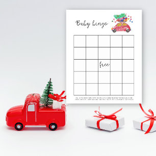 Winter Baby Dusche Bingo Spiel