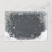 Winter Baby Dusche bringen Buch Schnee rustikal du Begleitkarte (Rückseite)