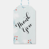Winter Baby Dusche Danke, dass Sie Geschenkmarken  Geschenkanhänger (Rückseite)