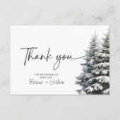 Winter Baby Dusche Danke Karte (Vorderseite)