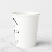 Winter Baby Dusche Dekoration Baby Girl Boy kommt Pappbecher (Links)