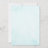 Winter Baby Dusche Einladung (Rückseite)