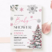 Winter Baby Dusche Einladung