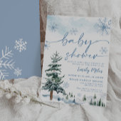 Winter Baby Dusche Einladung