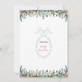 Winter Baby Dusche Einladung (Rückseite)