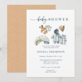 Winter Baby Dusche Einladung (Vorne/Hinten)