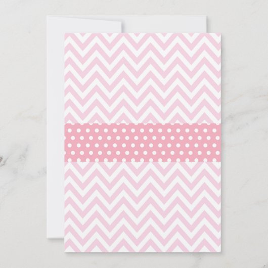 Winter Baby Dusche Einladung Pink Snowflake (Rückseite)