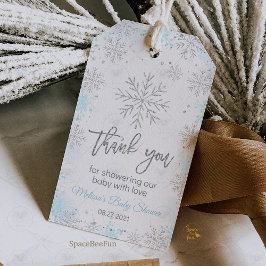 Winter Baby Dusche Es ist kalt draußen Geschenkanhänger