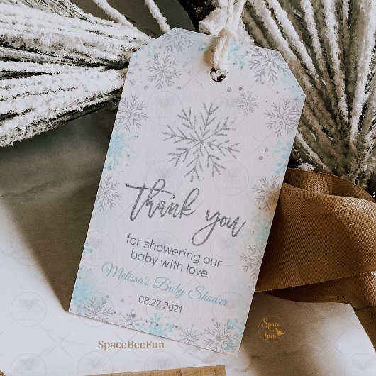 Winter Baby Dusche Es ist kalt draußen Geschenkanhänger