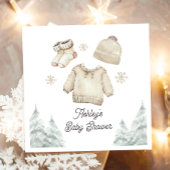 Winter Baby Dusche Es ist kalt draußen Unisex Schn Serviette