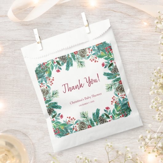 Winter Baby Dusche Geschenktütchen (Ausgeschnitten)