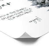 Winter Baby Dusche Momosa Zeichen | Mama-osa-Zeich Poster (Ecke)