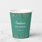 Winter Baby Dusche Pappbecher (Vorderseite)