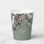 Winter Baby Dusche Pappbecher (Rückseite)