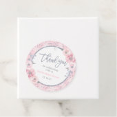 Winter Baby Dusche Pink & Silver Snowflake Dusche Geschenkanhänger (Beispiel)