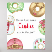 Winter Baby Dusche Rate wie viele Bonbons Spiel Poster (Vorne)