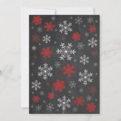 Winter Baby Dusche Red Chalkboard Einladung (Rückseite)