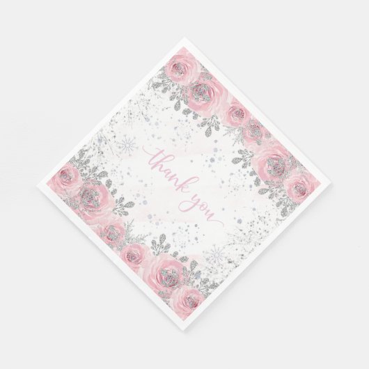 Winter Baby-Dusche Serviette (Ecke)
