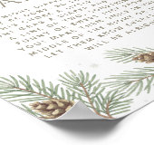 Winter Baby Dusche Spate Night Diapers Party Poster (Ecke)