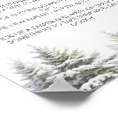 Winter Baby Dusche Spate Night Diapers signieren Poster (Ecke)