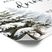 Winter Baby Dusche Unterschrift für Speisen und Ge Poster (Ecke)