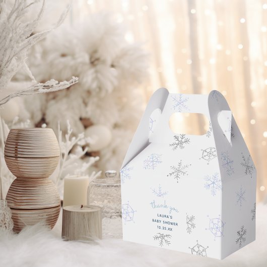 Winter Baby Dusche Vielen Dank Geschenkschachtel