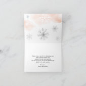 Winter Baby Dusche Vielen Dank Karten (Innenseite)