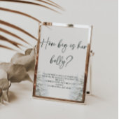 Winter Baby Dusche wie groß ist ihr Bauchspielzeic Poster