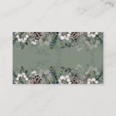 Winter Baby Dusche Windel Verlosung Ticket Begleitkarte (Rückseite)