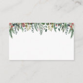 Winter Baby Dusche Windelwaschkarte Begleitkarte (Rückseite)