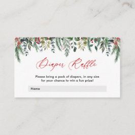 Winter Baby Dusche Windelwaschkarte Begleitkarte