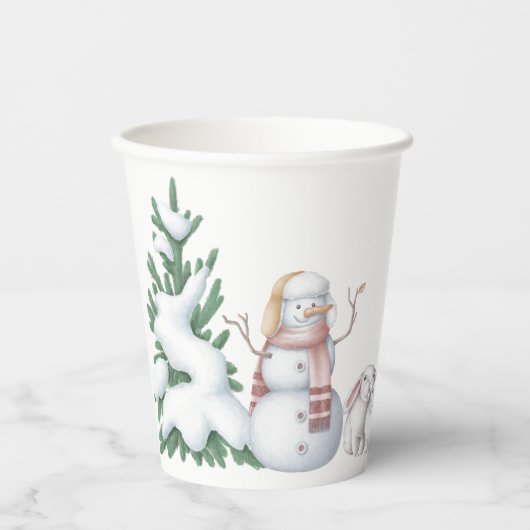 Winter Baby Duschpapier Cups Pappbecher (Vorderseite)