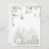 Winter Baby Es ist eine kalte Außendusche Einladun Einladung (Rückseite)