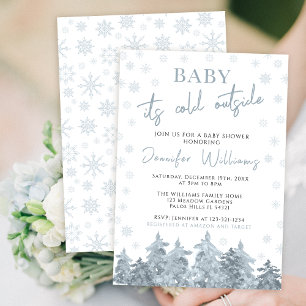Winter-Baby, es ist kalt draußen Babyparty-Einladu Einladung