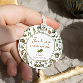 Winter Baby Es ist kalt draußen neutrale Babydusch Geschenkanhänger