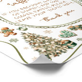 Winter Baby Es ist kalt draußen Windelwindung Poster (Ecke)