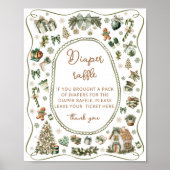 Winter Baby Es ist kalt draußen Windelwindung Poster (Vorne)