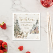 Winter Baby Es ist kalt, Schneeflocken Babydusche Serviette (Beispiel)