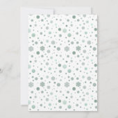 Winter Baby Es ist kalte Außendusche Einladung (Rückseite)