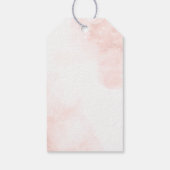 Winter Baby Girl Deer Baby Dusche Danke Geschenkanhänger (Rückseite)