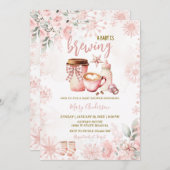 Winter Baby Is Brewing Baby Shower Invitation Einladung (Vorne/Hinten)