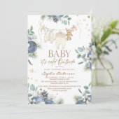 Winter Baby Its Cold Outside Baby Shower Einladung (Stehend Vorderseite)
