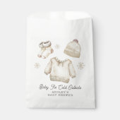 Winter Baby It's Cold Outside Baby Shower Snow Geschenktütchen (Vorderseite)