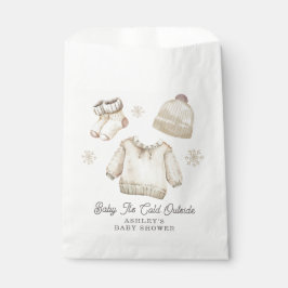 Winter Baby It's Cold Outside Baby Shower Snow Geschenktütchen
