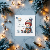 Winter "Baby It's Cold Outside" Babydusche Geschenkanhänger