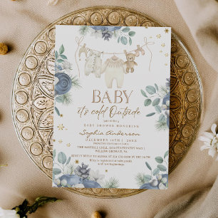 Winter Baby It's Cold Outside Babyparty  Einladung