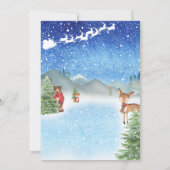 Winter Baby mit kalter Außendusche Einladung (Rückseite)