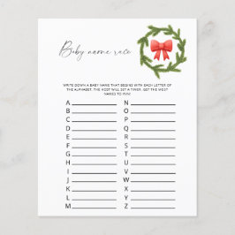 Winter Baby Name Race