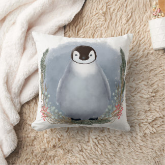 Winter Baby Penguin Throw Kissen